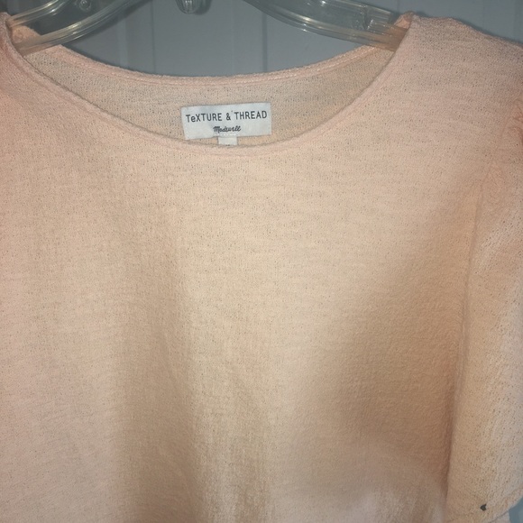 Madewell Texture Thread Flutter Sleeve Top - Picture 10 of 16